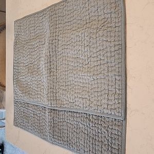 Set of 2, Pottery Barn Sky Blue Stonewashed Pickstitched Cotton Sham, King